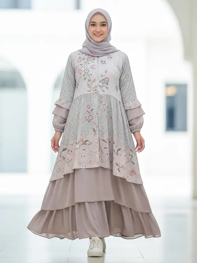 Gamis Batik untuk Seragam Umroh Wanita