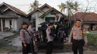 Petugas kepolisian menindak puluhan motor tanpa dilengkapi dokumen kendaraan ke Polres Lampung Selatan. Foto (Humas Polres Lampung Selatan)