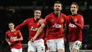 Michael Carrick menjadi bagian penting dari Manchester United dalam waktu yang lama. Merapat ke Old Trafford pada 2006 sebagai pemain muda, ia berhasil menjelma sebagai motor utama permaianan. Tercatat ada 18 gelar juara yang telah disabet oleh Carrick bersama Setan Merah. (AFP/Andrew Yates)