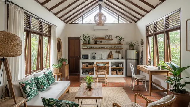 Desain Rumah Mungil Tropis yang Terasa Luas dan Sejuk