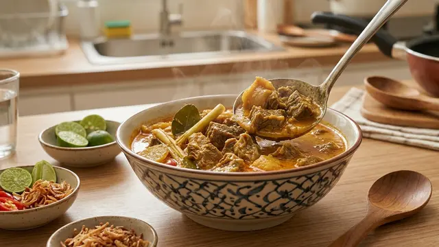 gulai cincang ala Padang pakai magic com Gemini AI