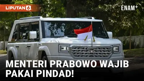 VIDEO: Prabowo Minta Menteri Pakai Mobil Buatan Pindad