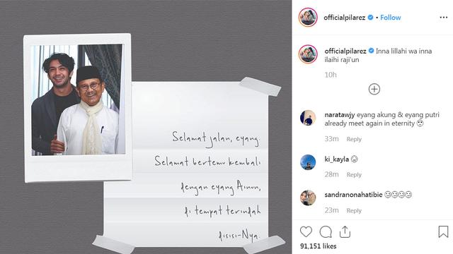 Duka Reza Rahadian untuk kepergian BJ Habibie (Liputan6.com/ IG/ https://www.instagram.com/p/B2RjZTfApiZ/)