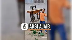 AJAIB, MESIN JAHIT MAMPU BERDIRI DI ATAS BOTOL