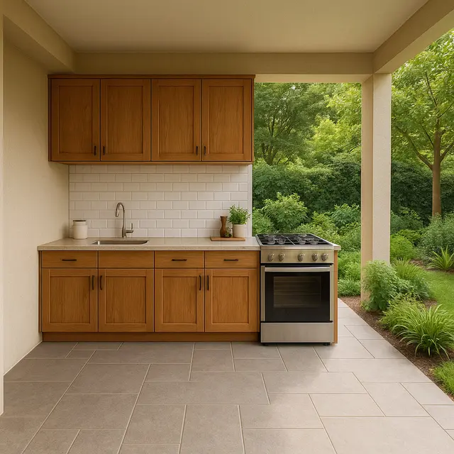 Desain Dapur Mungil Terbuka (Image by ChatGPT)