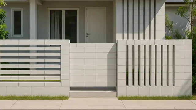 Model Pagar Bata Hebel untuk Teras Rumah/ Ilustrasi AI