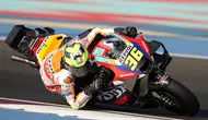 Pembalap Repsol Honda, Joan Mir pada seri perdana MotoGP Qatar di Sirkuit Lusail. (X/Monster Energy Yamaha MotoGP)