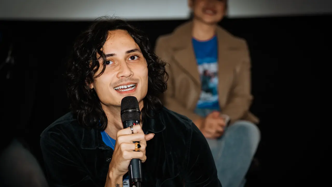 Samo Rafael dalam konferensi pers Dan Bandung di Jakarta, Rabu (29/7/2026). (dok Verona Films)