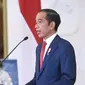 Presiden Jokowi menerima penyerahan surat kepercayaan dari tujuh duta besar Luar Biasa dan Berkuasa Penuh (LBBP) "Designate Resident" untuk Republik Indonesia. (Antara)