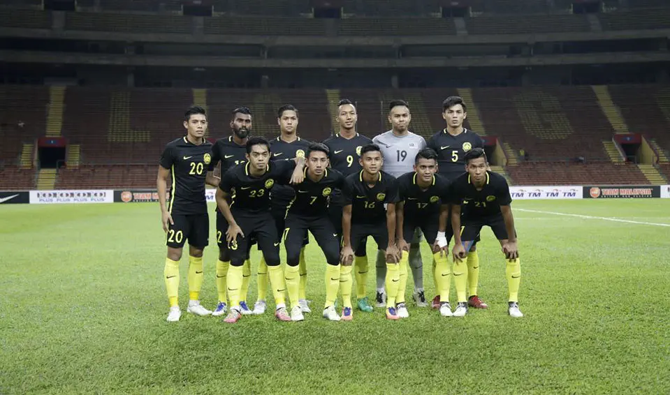 Timnas Malaysia U-22 menjelang uji coba melawan Timnas Myanmar U-22 (13/7/2017). (Bola.com/Dok. MFF)