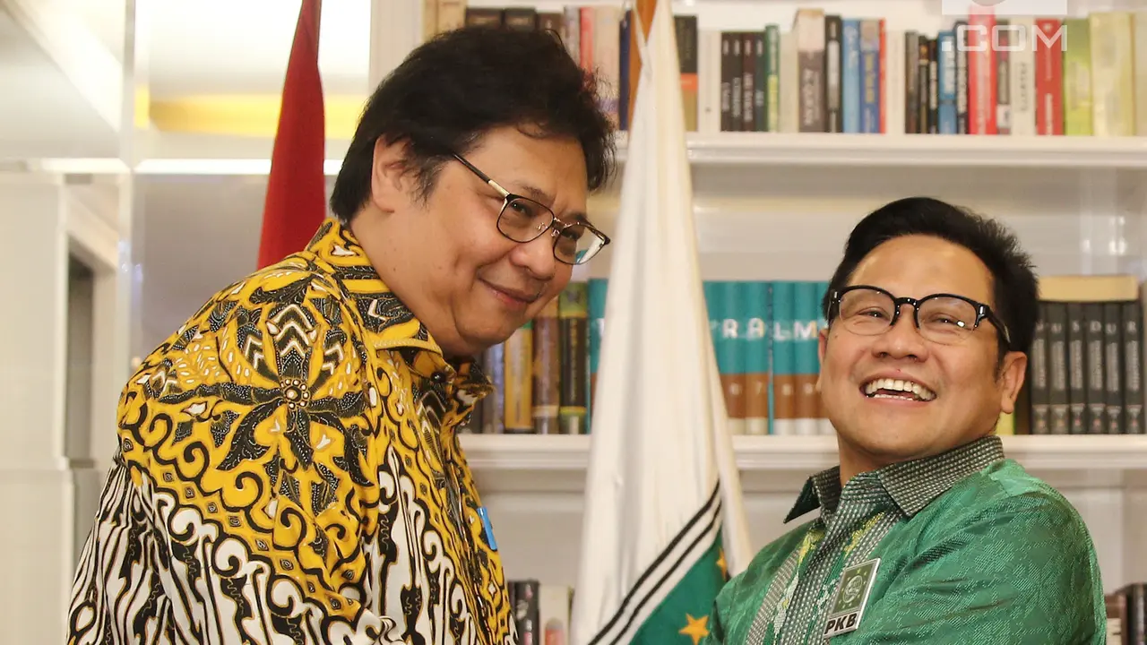 Kehangatan Airlangga dan Cak Imin Saat Bahas Koalisi Pendukung Jokowi