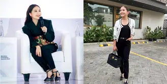 Simple dan elegan, padu padan dress dan blazer seperti potret Prilly Latuconsina berikut ini cocok buat kamu yang anti ribet. [@prillylatuconsina96]