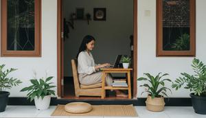 Ide Usaha Depan Rumah Khusus Ibu Rumah Tangga yang Bisa Sambil Awasi Anak Jasa Virtual Asisten/ Ilustrasi AI