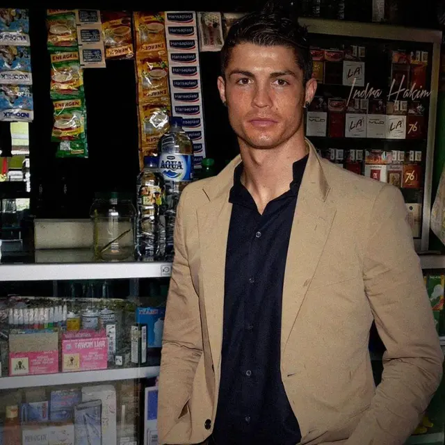6 Editan Foto Jika Cristiano Ronaldo Jadi Pedagang di Indonesia Ini Kocak