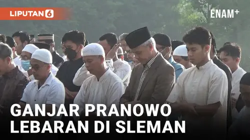 VIDEO: Ganjar Pranowo Salat Ied di Kawasan Tempat Tinggalnya di Sleman