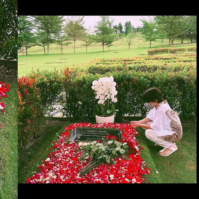 2 Tahun Kepergian Ashraf Sinclair, Ini 7 Potret BCL dan Noah Ziarah ke Makam