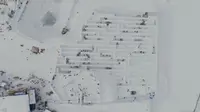 Labirin salju yang terletak di taman Snowlandia Zakopane itu memiliki luas lebih dari 2.500 meter persegi.