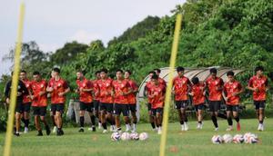Borneo FC dalam sesi latihan di BRI Super League 2025/2026. (Dok. ileague.id)