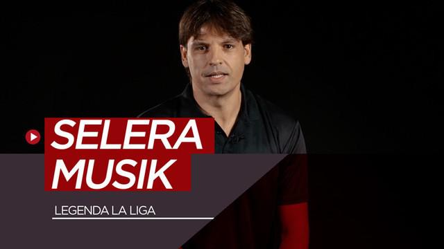 Berita video para legenda yang kini juga menjadi duta La Liga mengungkapkan selera musik mereka. Apa band atau musik favorit mereka?