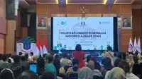 Menteri Investasi/Kepala BKPM Bahlil Lahadalia saat acara Hilirisasi Industri Menuju Indonesia Emas 2045, di Kantor BKPM, Jakarta, Selasa (30/7/2024). (Foto: Liputan6.com/Arief RH)