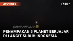 Wow! Netizen Abadikan Momen 5 Planet Sejajar di Langit Indonesia