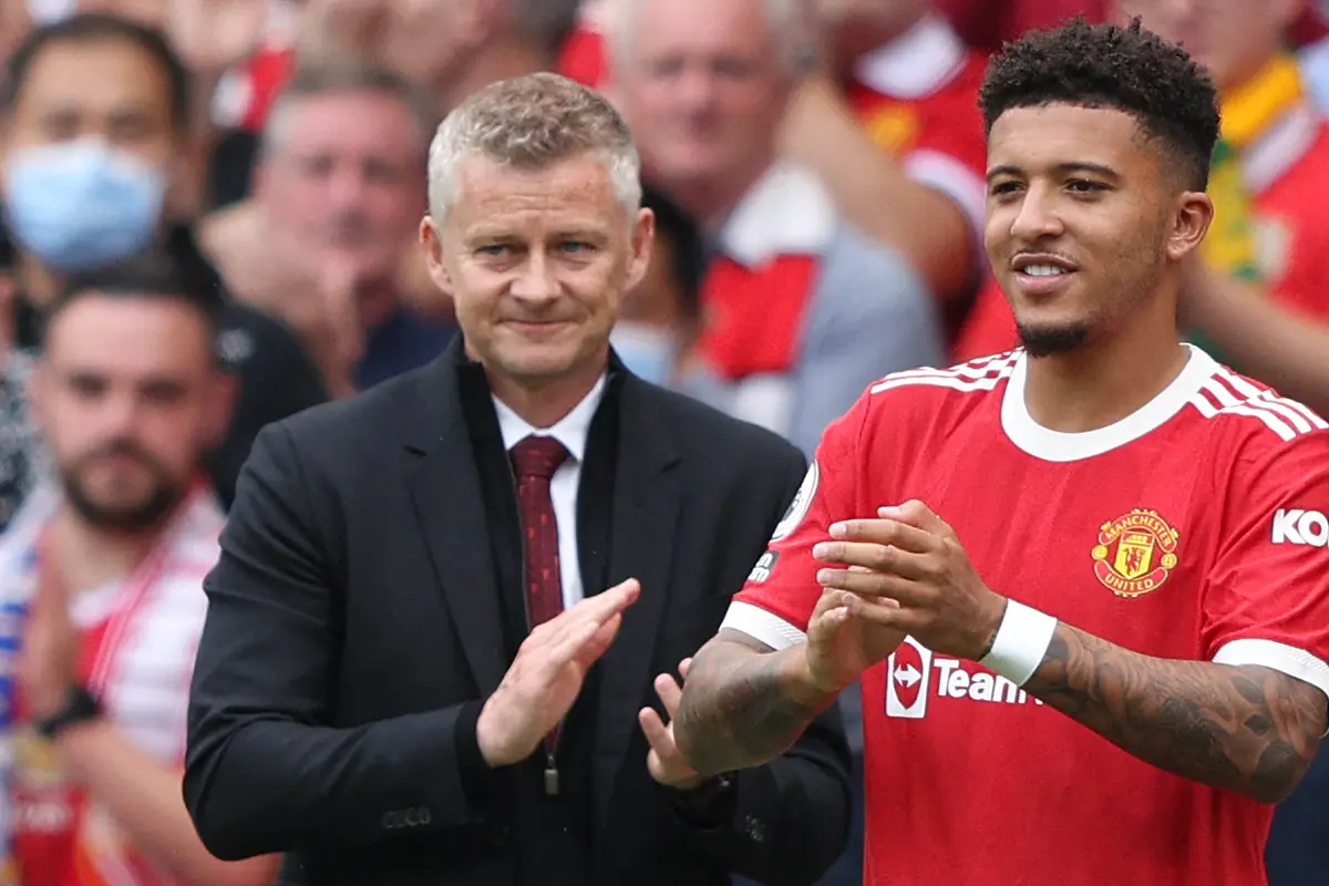 Foto: Penampilan Perdana Jadon Sancho Bersama Manchester United di Liga Inggris