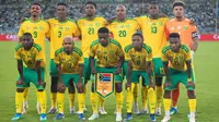 Skuad Timnas Afrika Selatan berfoto jelang laga kualifikasi Piala Dunia 2026. (Dok. X/Bafana Bafana)