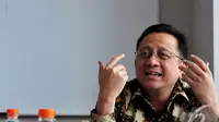 Ketua DPD Republik Indonesia Irman Gusman saat berdiskusi di Kantor Liputan6.com, Jakarta, Rabu (17/12/2014). (Liputan6.com/Johan Tallo)