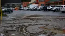 Badai tropis Helene meninggalkan jejak kerusakan, beberapa daerah masih dalam peringatan banjir. (Melissa Sue Gerrits/Getty Images North America/Getty Images via AFP)
