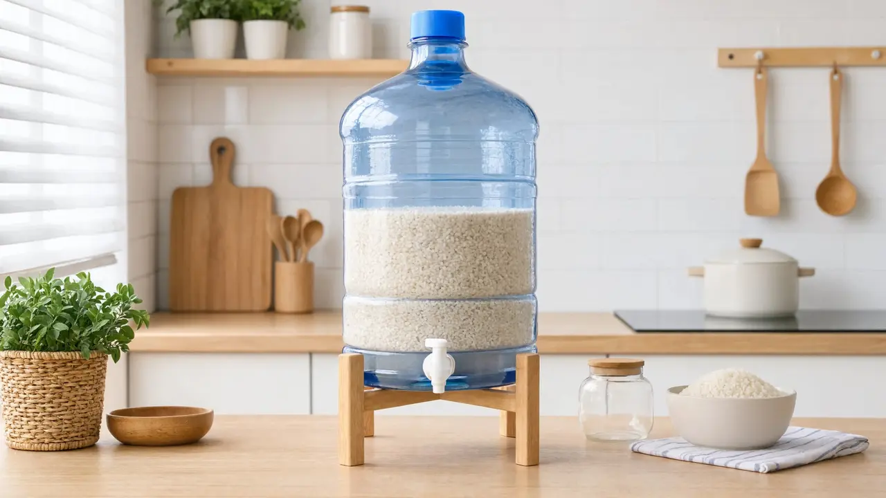 Galon Dispenser Beras