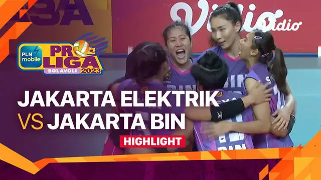 Berita video highlights laga putaran pertama PLN Mobile Proliga 2023 kategori putri antara Jakarta Elektrik PLN melawan Jakarta BIN, Sabtu (7/1/2023) siang hari WIB.
