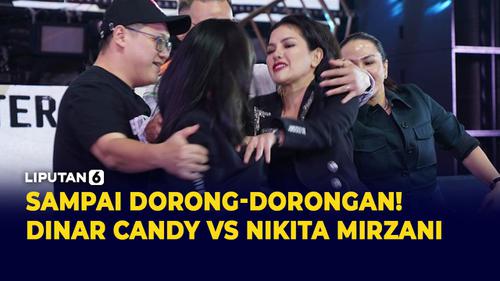 VIDEO: Panas! Dinar Candy Dorong Nikita Mirzani saat Konferensi Pers