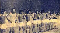 Zulkarnain Lubis (ketiga dari kiri), di era jayanya bersama Timnas Indonesia sempat dijuluki Maradona dari Asia. (Dok. Fokus)