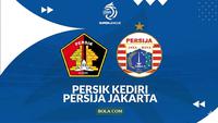 Ilustrasi Persik Kediri vs Persija Jakarta di BRI Super League. (Bola.com/Generated AI)