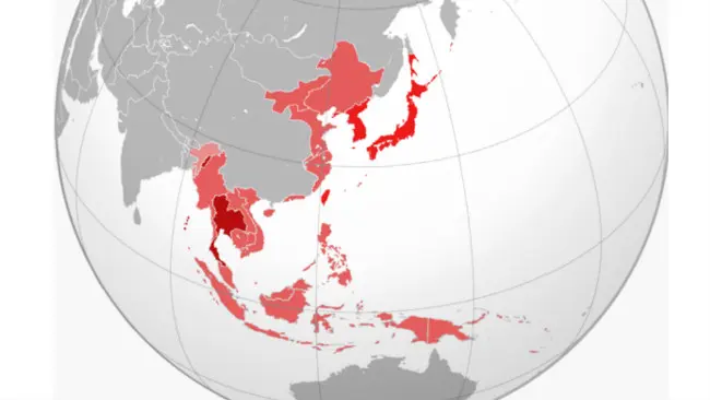 Kesejahteraan Bersama Asia Timur Raya. (Sumber Wikimedia Commons/Kendrikdirksen)