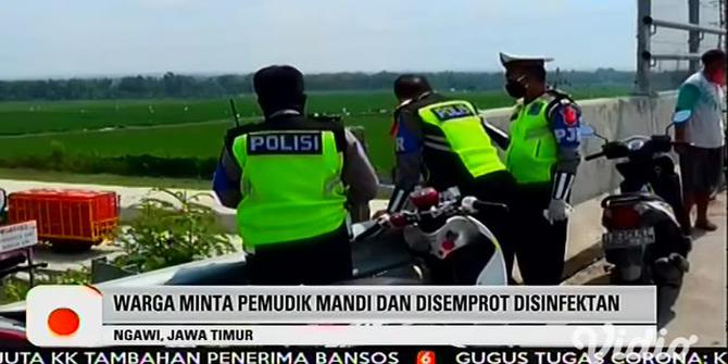 VIDEO: Awak Bus Turunkan Puluhan Pemudik dari Jabodetabek di Ruas Tol Ngawi
