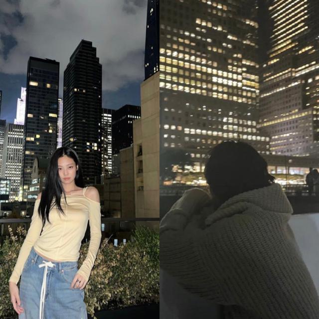 Allegedly on a date with V BTS in New York, Jennie wore this outfit