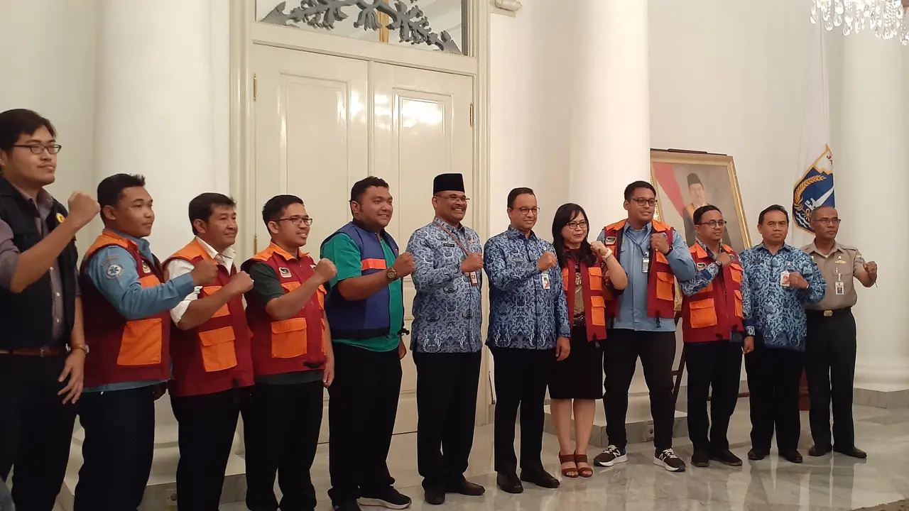 Anies Baswedan Menyambut 79 Personel yang Bertugas di Jambi