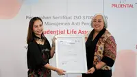 Prudential Indonesia mendapatkan sertifikasi ISO 37001:2016. (Liputan6.com/ ist)