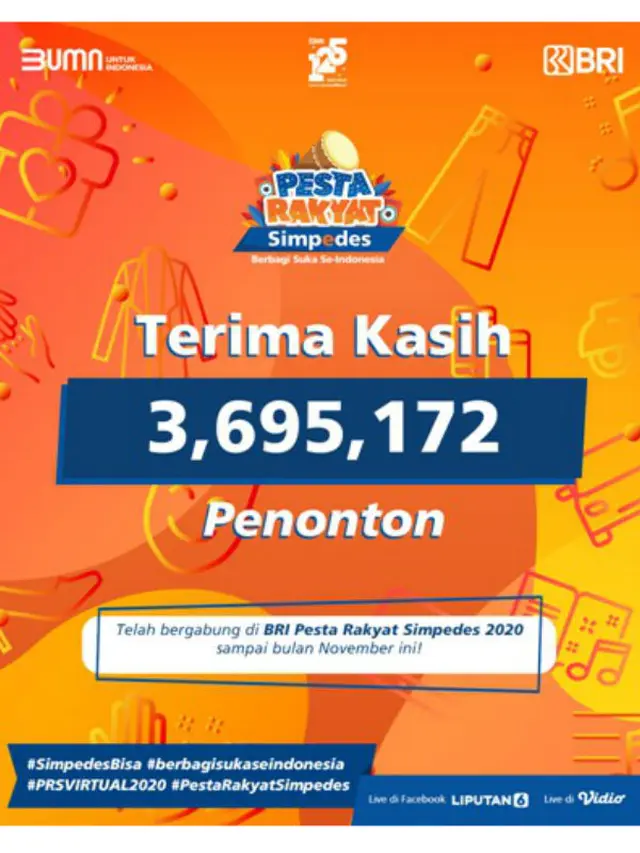 Jumlah Penonton BRI PRS 2020