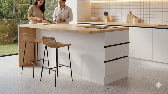 Mesa de estufa de bar (Gemini AI)