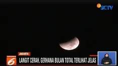 Mulai Pukul 03.13 WIB gerhana bulan total mencapai puncaknya atau masuk ke bayang bayang bumi selama 103 menit.