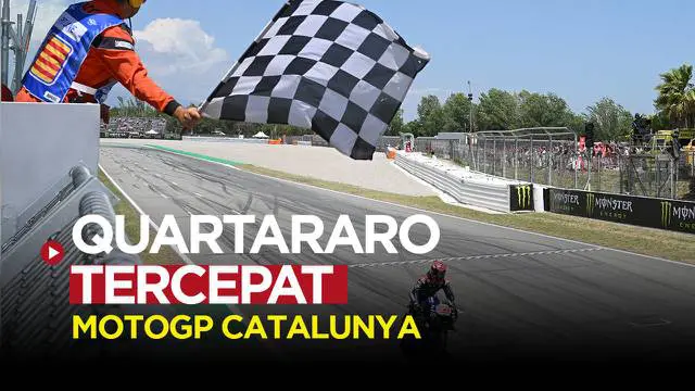 Berita Video highlights MotoGP Catalunya, Fabio Quartararo berhasil finish tercepat dan momen blunder Aleix Espargaro
