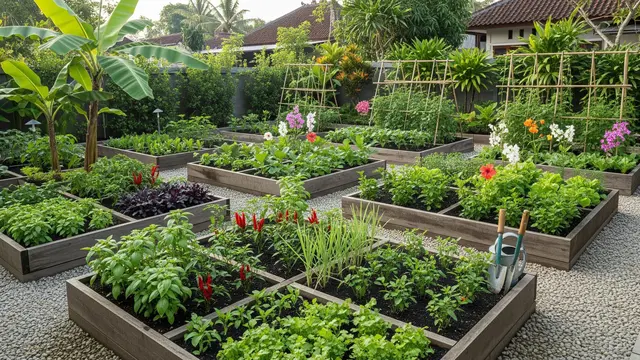 Cara Menata Pekarangan agar Menjadi Sumber Pangan Sekaligus Mempercantik Rumah/AI Generated