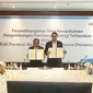 PT PLN (Persero) dan PT Semen Indonesia (Persero) Tbk (SIG) sepakat berkolaborasi mendorong penggunaan listrik berbasis Energi Baru dan Terbarukan (EBT) di area operasi Semen Indonesia Group (SIG). (Dok: SIG)