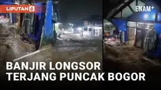 Hujan deras yang mengguyur sejak Minggu sore mengakibatkan tembok penahan tanah setinggi lima meter di Jalan Raya Puncak, Bogor, longsor dan menutup sebagian badan jalan. Tiang listrik nyaris roboh, memperparah kondisi di lokasi.