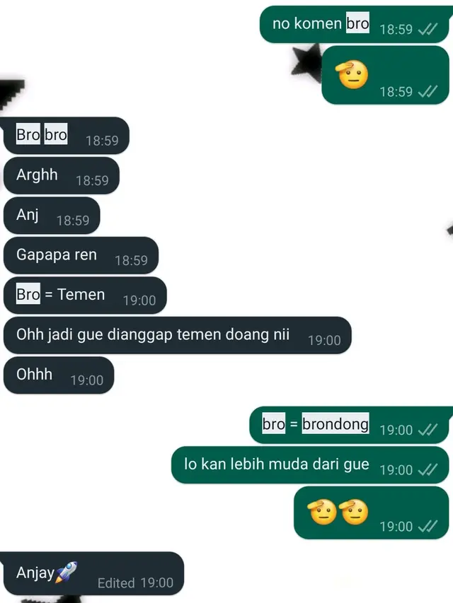 6 Balasan Chat Cowok ketika Pacarnya Panggil Bro Ini Kocak, Langsung Ngambek