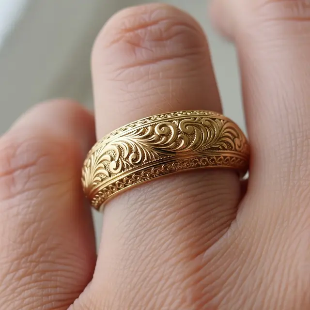 Cincin Emas 10 Gram Desain Mewah