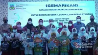 Selain kalangan dewasa, sasaran utama kampanye makan ikan di Garut, Jawa Barat adalah anak-anak usia dini dan kalangan pelajar untuk membantu proses pertumbuhan mereka. (Liputan6.com/Jayadi Supriadin)