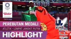 Berita video highlights final lompat jangkit putra Olimpiade Tokyo 2020, yang dimenangkan oleh Pedro Pichardo dari Portugal, Kamis (5/8/2021) pagi hari WIB.